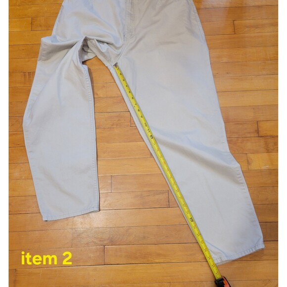 Eddie Bauer Lot Of 2 Women's Chino Pants Size 18 Cream & Sand  Classic Casual - Picture 11 of 16
